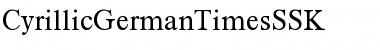 Download CyrillicGermanTimesSSK Regular Font Title Preview