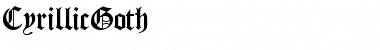 Download CyrillicGoth Normal Font Title Preview