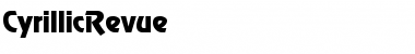 Download CyrillicRevue Normal Font Title Preview