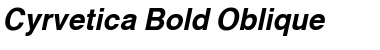 Download Cyrvetica Bold Oblique Font Title Preview