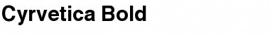 Download Cyrvetica Bold Font Title Preview
