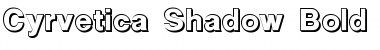 Download Cyrvetica Shadow Bold Font Title Preview