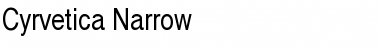 Download Cyrvetica-Narrow Normal Font Title Preview