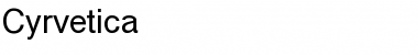 Download Cyrvetica Normal Font Title Preview