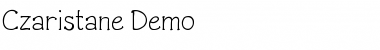 Download Czaristane Demo Regular Font Title Preview
