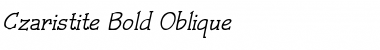 Download Czaristite Bold Italic Font Title Preview