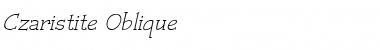 Download Czaristite Medium Italic Font Title Preview