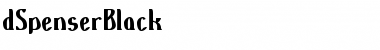 Download d'SpenserBlack Normal Font Title Preview