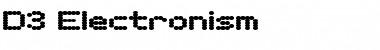 Download D3 Electronism Regular Font