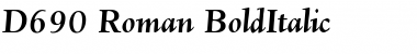 Download D690-Roman BoldItalic Font