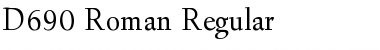 Download D690-Roman Regular Font