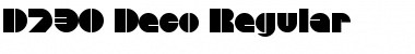 Download D730-Deco Regular Font
