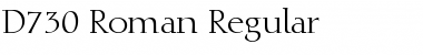 Download D730-Roman Regular Font