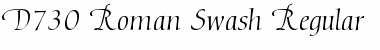 Download D730-Roman-Swash Regular Font