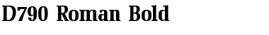 Download D790-Roman Bold Font