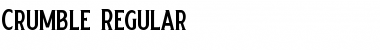 Download Crumble Regular Font Title Preview
