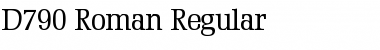 Download D790-Roman Regular Font