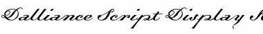 Download Dalliance Script Display Italic Font