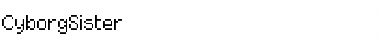 Download CyborgSister Medium Font Title Preview