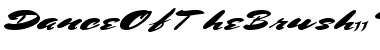 Download DanceOfTheBrush11 Regular Font Title Preview