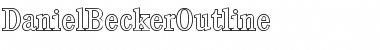 Download DanielBeckerOutline Regular Font Title Preview