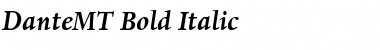 Download DanteMT BoldItalic Font