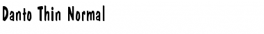 Download Danto Thin Normal Font Title Preview