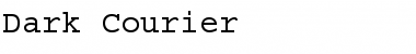 Download Dark Courier Regular Font Title Preview