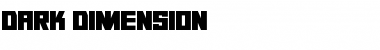 Download Dark Dimension Regular Font Title Preview
