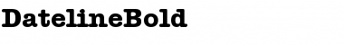 Download Dateline Bold Font Title Preview