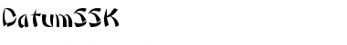 Download DatumSSK Regular Font Title Preview