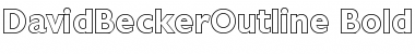 Download DavidBeckerOutline Bold Font Title Preview