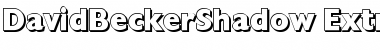 Download DavidBeckerShadow-ExtraBold Regular Font Title Preview