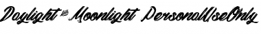 Download Daylight&Moonlight_PersonalUseOnly Regular Font Title Preview