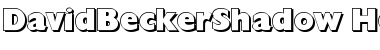 Download DavidBeckerShadow-Heavy Regular Font Title Preview