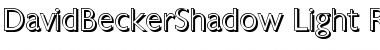 Download DavidBeckerShadow-Light Regular Font Title Preview