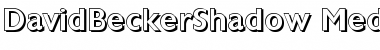 Download DavidBeckerShadow-Medium Regular Font Title Preview