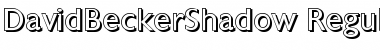 Download DavidBeckerShadow Regular Font Title Preview