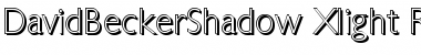 Download DavidBeckerShadow-Xlight Regular Font Title Preview
