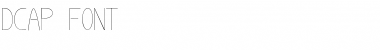 Download Dcap Regular Font Title Preview