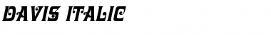 Download Davis Italic Font Title Preview