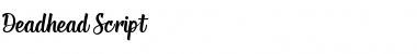 Download Deadhead Script Regular Font Title Preview