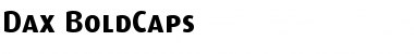 Download Dax-BoldCaps Bold Font Title Preview