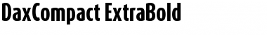 Download DaxCompact-ExtraBold Regular Font Title Preview
