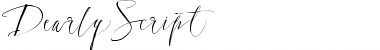 Download DearlyScript Regular Font Title Preview
