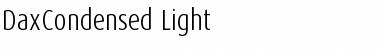 Download DaxCondensed-Light Regular Font Title Preview