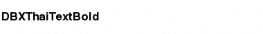 Download DBX ThaiText Bold Font Title Preview
