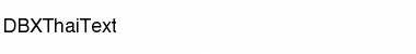 Download DBX ThaiText Regular Font Title Preview