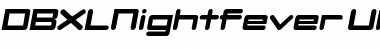 Download DBXLNightfever UltraWideItalic Font Title Preview