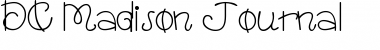 Download DC Madison Journal Regular Font Title Preview